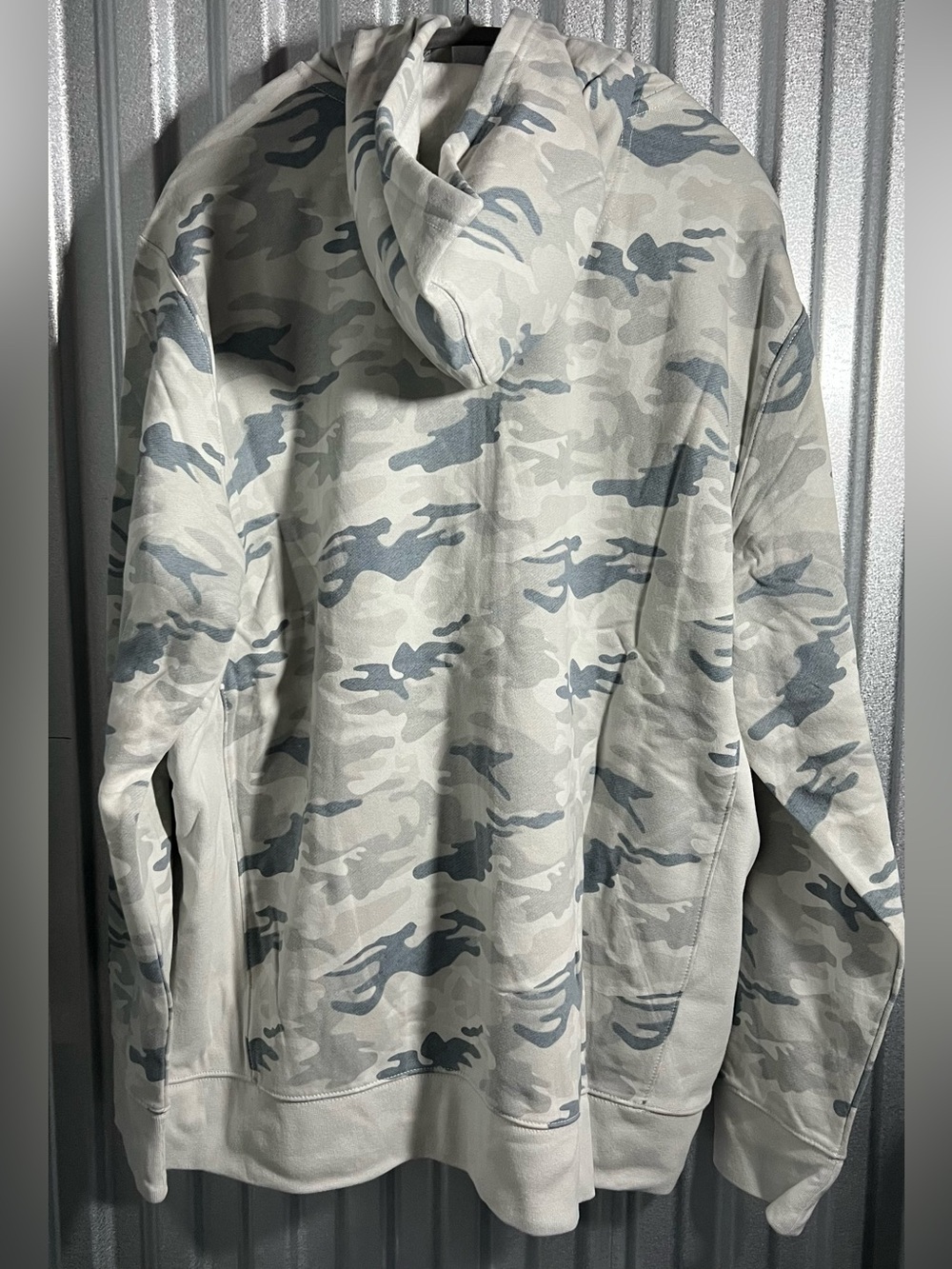 Life Is Good Camo Zip Hoodie - Gray & Blue Camo Ballyard Logo 2X NWT - Picture 4 of 5